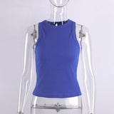 Woherb Summer New Slim Short Sexy Slim Vest-Outfit