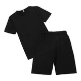 hirigin Women Set Two Piece Set Tracksuit Black Girl Magic Tee Top Knee Length Jogger Sweatpant Suit Fitness Outfit Matching