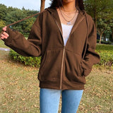 Angel Fairy Grunge Dark Print Cool Jacket Coat Women Hip-hop Streetwear Harajuku Anime Hoodies Coat Zipper Y2k Punk Girl