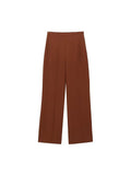 2023 New Women Summer Wide Leg Pants Fashion Loose Elastic waist Solid Female Elegant Street Pant Trousers Clothing-Outfit