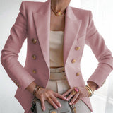 Women's Clothing Autumn And Winter New Solid Color Fashion Casual 2025 Suit Short Coat