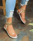 Women Shoes Sexy Transparent Cover Flat Female Beach Sandals Waterproof Light Weight Comfort Zandalias De Verano