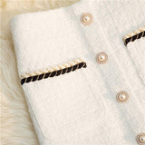 Women Mini A-line Button Simple Female Elegant Leisure Classic Tender Vintage Design Clothing Newest Y2K Ulzzang Stylish-Outfit