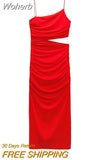 Diagonal Collar Sleeveless Robe Slim Off Shoulder Spaghetti Strap Dresses Summer Fashion Chic Female Party Club Vestidos-Outfit