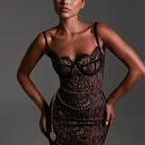 Women's Dress 2025 New Lace Sling Skirt Fashion Dress Dress Dress Body Sexy Dress