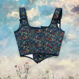 Strawberry Berry French Court After Strapped Corset Retro Bouquet Of Fish Bone