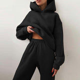 And Winter Women's Casual Fashion Thick Long-Sleeved Trousers Two