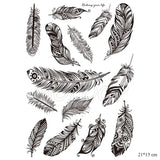 Temporary Tattoo Stickers Sexy Rose Heart-shaped Wreath Fake Tatto Waterproof Tatoo Back Leg Arm Belly Big Size for Women
