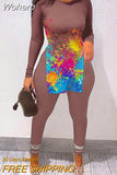 Of Two Fashion Pieces For Women Long Sleeve Slit Letter Print Top & Skinny Pants Set Daily Tracksuit FreteGratis-Outfit