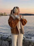 Autumn And Winter Women's Retro Fur Coat Collar Loose Fur Coat Women