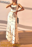 Floral Embroidered Women's Skirt Set Slim Fit Back Bow Suspender Top High Waist Skirt Suit 2023 Summer Lady Chic Outfits-Outfit