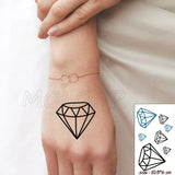 Waterproof Temporary Tattoo Stickers Playing Cards Peach Tattoo Small Size Tatto Flash Tatoo Fake Tattoos for Man Girl