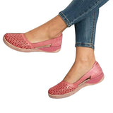 Sandals 2022 Summer Slides Ladies Shoes Leather Breathable Slippers Women Casual Flats Retro Cusomized Support