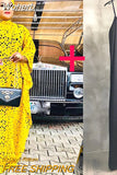 Lace Africa Dress African Dresses for Women African Clothes 2023 Dashiki Organza Bow Taditional Boubou Robe Africaine Femme-Outfit