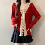 Waterproof Velvet Round Collar Knitted Sweater For Autumn And Winter