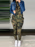 2020 Women Fashion Casual Two-Piece Set Suits Set Sportwear Female Autumn Clothes Camouflage Half Sleeve Top & Fitted Pants