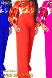 Piece Set Summer Outfits African Dresses for Women 2023 Elegant Print Tops and Pants Suit Plus Size Ladies Matching Clothing-Outfit