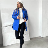 Buckle Collar Loose Warm Lingge Cotton Suit New 2025 Autumn And Winter With Thick Cotton