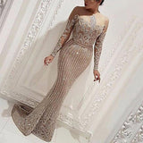 Long Dress Women Sleeveless Solid Sequin Evening O Neck High Street Dance Wedding Prom Party Night Fashion Dresses