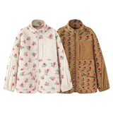 New Fashion Temperament Women's Lamb Velvet Flower