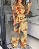 Independent Station Popular Style Summer New Women's Wear Two-Piece Set Of Printed Vest Trousers Children-Outfit