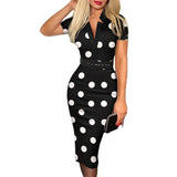 New Fashion Lattice V-Necked Ass Long-Sleeved Sexy Dress