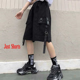 Cargo Shorts Women Large Pocket Harajuku Japan Shorts Girl Couple Korean Ulzzang Trendy Street Summer Hip Hop Shorts