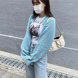 Korean Fashion Crop Tops Dog Printed Short Sleeve T-shirts Kpop Japanese Sweet Kawaii Tee Shirts Summer Fairycore