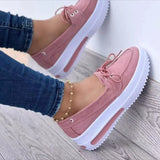 Size 43 Hemp Rope Woven Platform Shoes Women Bow Slip-on Casual Shoes 2022 Spring White Pink Yellow Shoes zapatos de