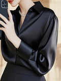 High-End Feeld Dingy Shirt 2025 Early Spring French Age-Down Mature Shirt Commuting Exquisite Comfortable Top