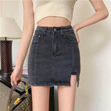 Skirts Women Sexy Chic Patchwork Retro Classic Slim Streetwear Hot Girls Casual Simple Stylish High Waist Spring