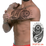 Waterproof Temporary Tattoo Sticker angry wolf mountain tatoo water transfer fake tatoo flash tatto Woman Man kid 14.8*21