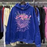 2025 Spoder Spider Web Print Hooded Hooded Hooded Hooded Casual Loose
