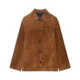 Women's 2025 New Burst Retro Anti-Skinned Velvet Long-Sleeved Jacket