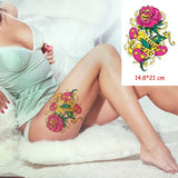 Waterproof Temporary Tattoo Sticker Sexy Letter Pattern Totem Tatoo Water Transfer Fake Tatoo Flash Tatto Woman Man 14.8*21