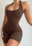 Sporty Sleeveless Slim Fitted Jogger Yoga
