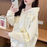 3D Bow Hoodie-Outfit
