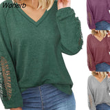 Autumn Cotton Shirts Fashion Women Casual Shirts Long Sleeve T-shirt Loose Tops Female Tees Clothes New Blusas 23266-Outfit