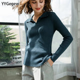 HIGH quality Knitted Women turtleneck Sweater Pullovers spring Autumn Basic Women Sweaters Pullover Slim female knit