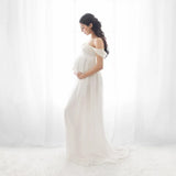 Maternity Dresses For Photo Shoot Chiffon Pregnancy Dress Photography Prop Maxi Gown Dresses For Pregnant Women Clothes