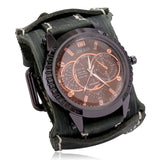 Men Watch Luxury Wristwatch Quartz Wristwatches Fashion Blue Glass Punk Style Mens Watches Relogio