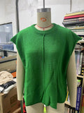 Woherb Women's Summer Cover Sleeve Top Casual Round Collar Loose Knit Sweater Jacket Woman-Outfit