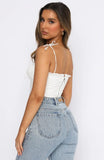 Lace Up Ruffles Crop