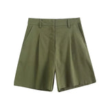 Summer Leisure Vest Set Linen-Blend Loose Vest + Shorts Set Women