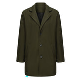 Men's Wool Coat British Wind Autumn And Winter Thicker, The Long Wind Coat In The Long-Colored Multi-Code Can Be