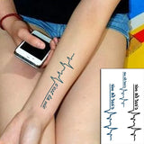 Waterproof Temporary Tattoo Stickers Chinese Character Win Every Exam Small Size Tatto Flash Tatoo Fake Tattoos for Man