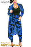 Piece Set Print African Dresses for Women Dashiki Plus Size Clothes Ankara Long Dress Suit Bazin Robe Africaine Femme 2023-Outfit