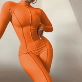 Women's Jumpsuits With Sexy Long-Sleeved