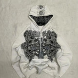 Children's Hooded Jacket 2025 New Cross Hoodie Hoodie Bow Print