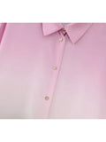 2023 Women Summer Satin Shirts Blouses Tops Fashion Tie-dye Loose Female ELegant Street Top Clothing-Outfit